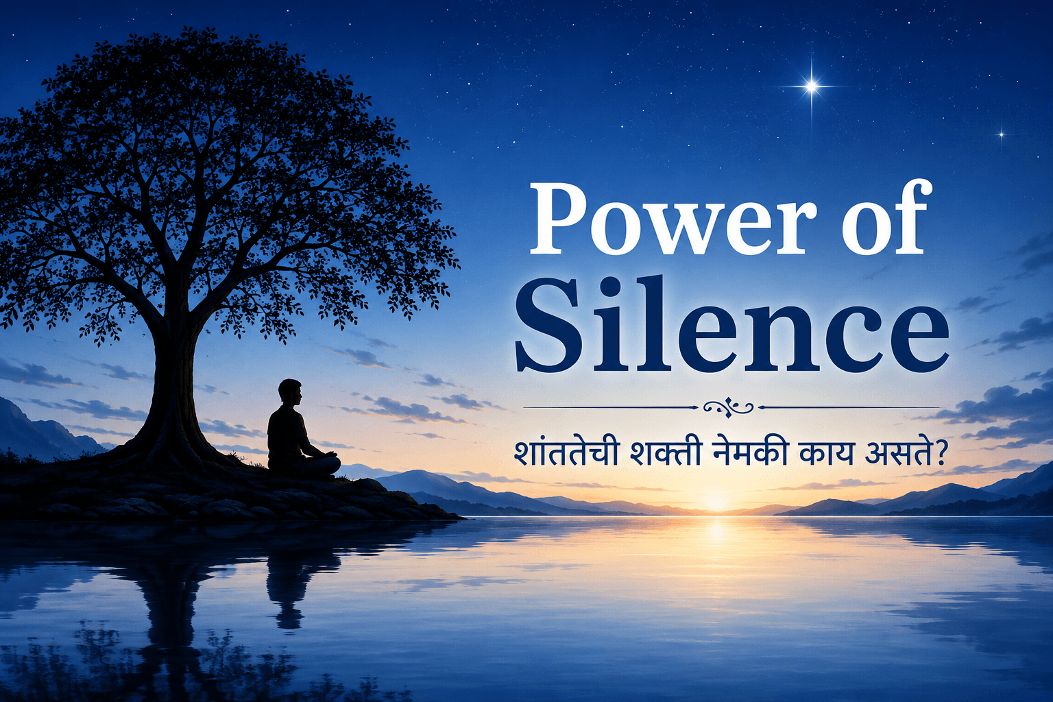 शांततेची शक्ती नेमकी काय असते? (The Power of Silence.)