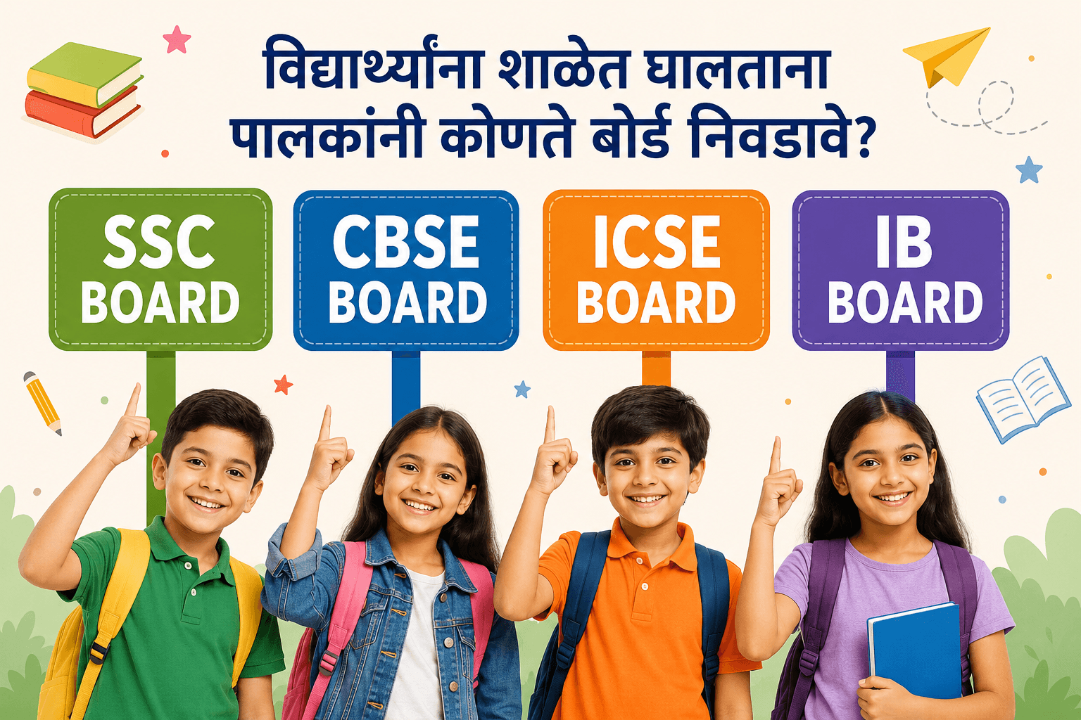 आपल्या मुलांना शाळेत घालताना कोणते बोर्ड निवडावे? SSC, CBSE, ICSE की IB? Which is the best school board in india?