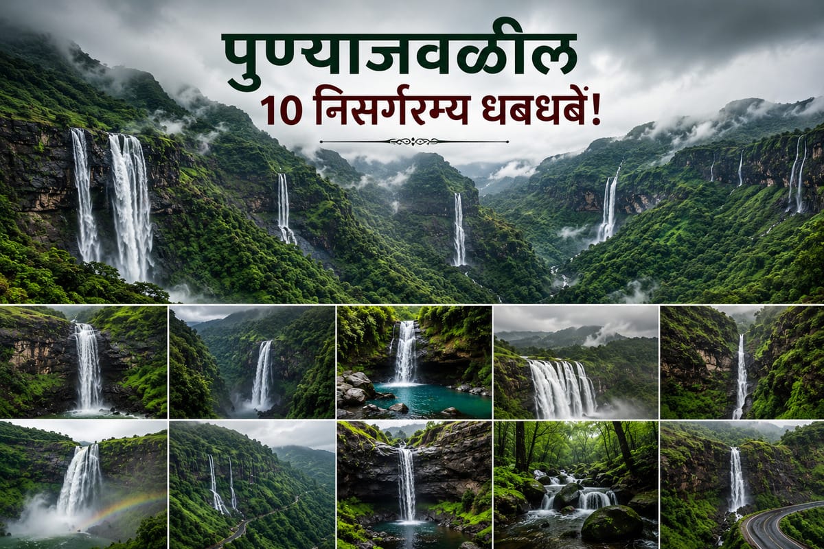 पुण्याजवळील 10 प्रसिद्ध धबधबे (Waterfalls Near Pune)