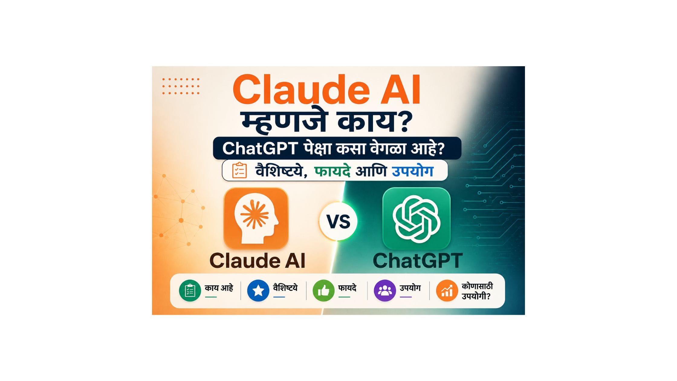 Claude AI म्हणजे काय? ChatGPT पेक्षा कसा वेगळा आहे? वैशिष्ट्ये, फायदे आणि उपयोग
