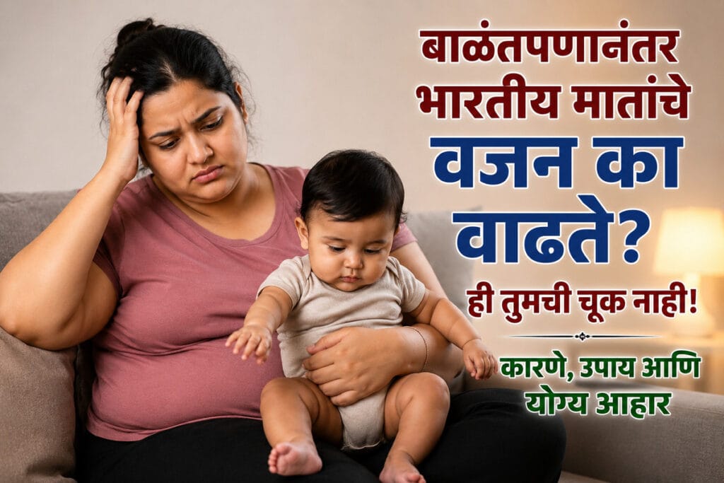बाळंतपणानंतर वजन वाढणे-