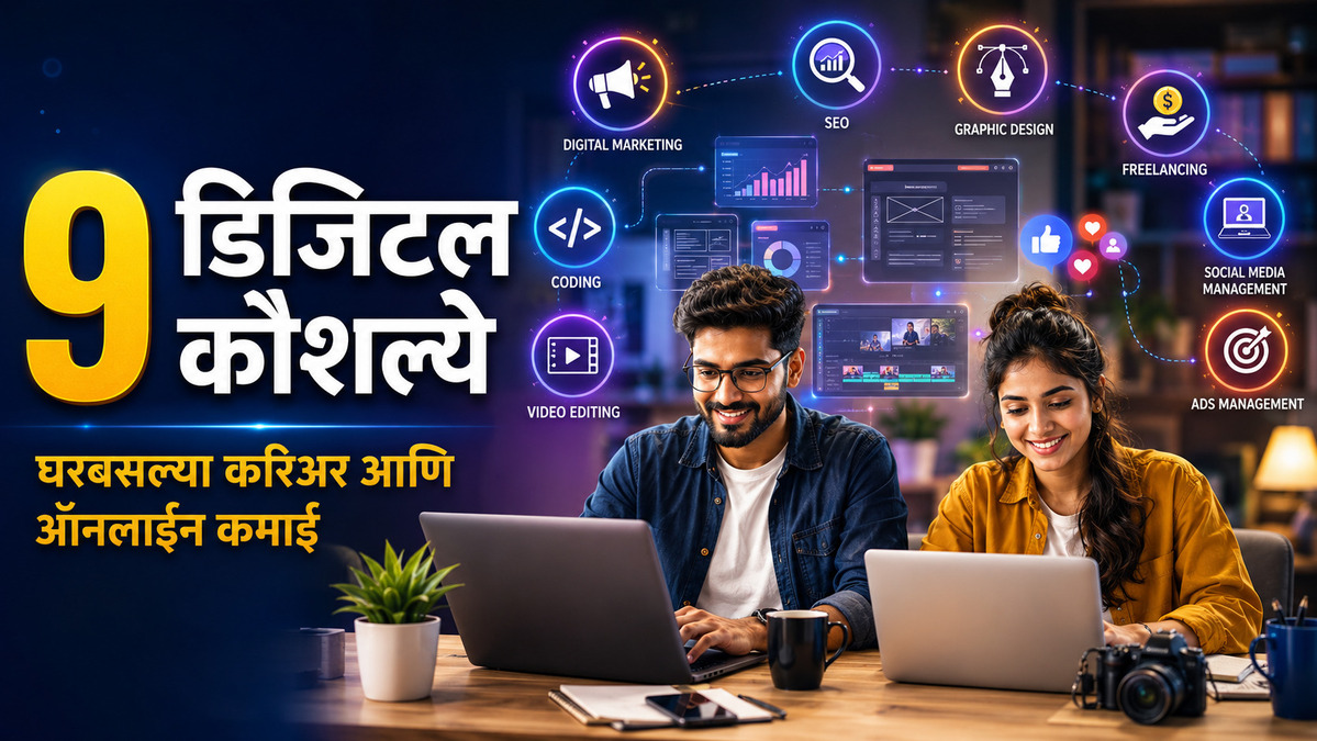 High Income Digital Skills in Marathi: घरबसल्या कमाईसाठी 9 सर्वाधिक मागणीची डिजिटल कौशल्ये