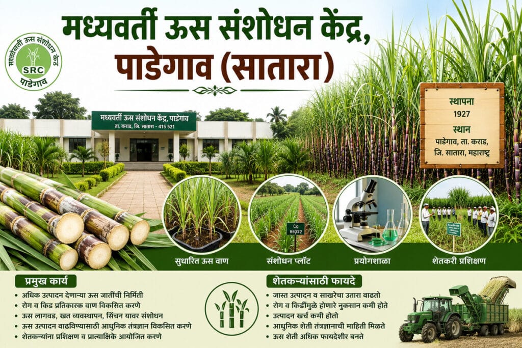मध्यवर्ती ऊस संशोधन केंद्र, पाडेगाव (सातारा)