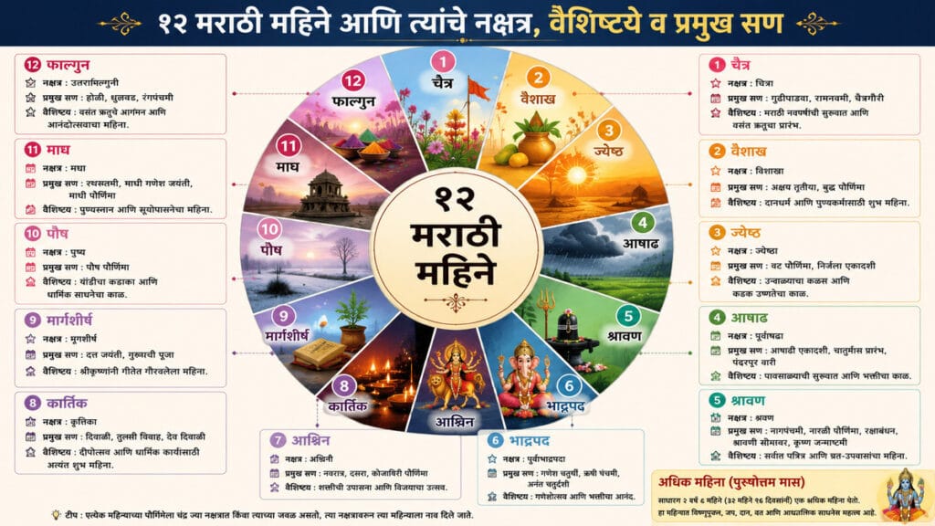 मराठी महिन्यांची नावे