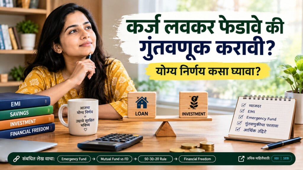 कर्ज फेडावे की गुंतवणूक करावी?